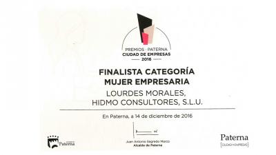HIDMO finalista en los Premios Paterna Ciudad de Empresa