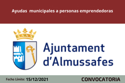 Solicitud Ayudas a personas emprendedoras, Almussafes