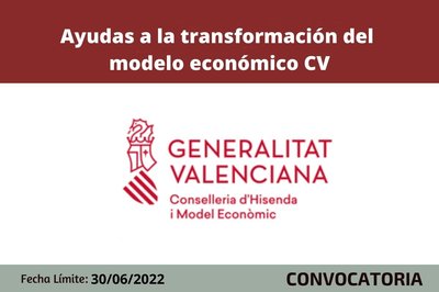 Ayudas para proyectos de inversi�n para la transformaci�n del modelo econ�mico CV