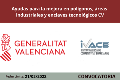 Bases de la convocatoria ayudas modernización y dotación de infraestructuras y servicios en polígonos y áreas industriales