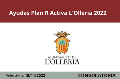 Ayudas Pla R Reactiva L'Olleria 2022