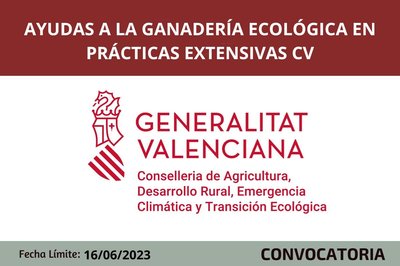 Ayudas a la ganadería ecológica en prácticas extensivas CV