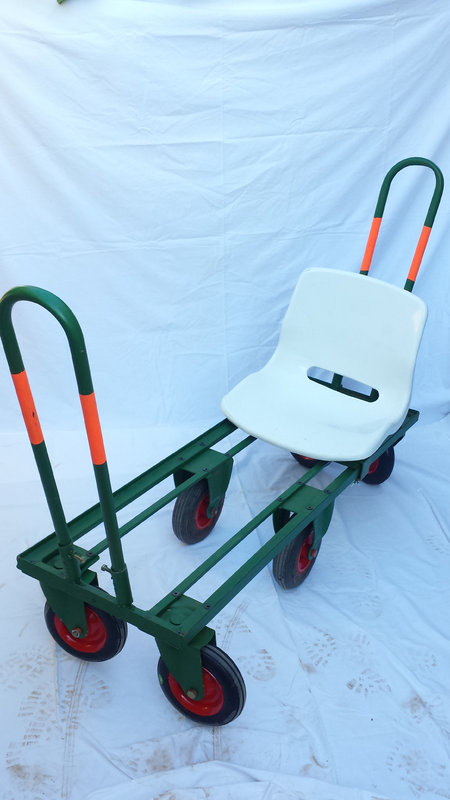 Carretilla manual con asiento