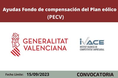 Ayudas Fondo de compensación Plan eólico 2023 PECV