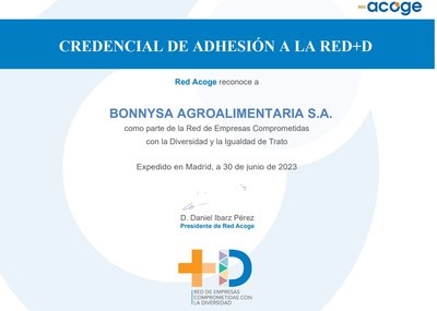 BONNYSA, NUEVA ADHESIN A LA RED+D