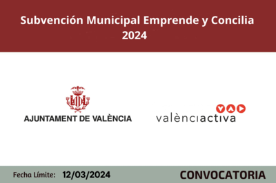 Bases legales Subvención Municipal Emprende y Concilia 2024