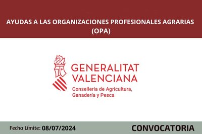Ayudas organizaciones profesionales agrarias (OPA)