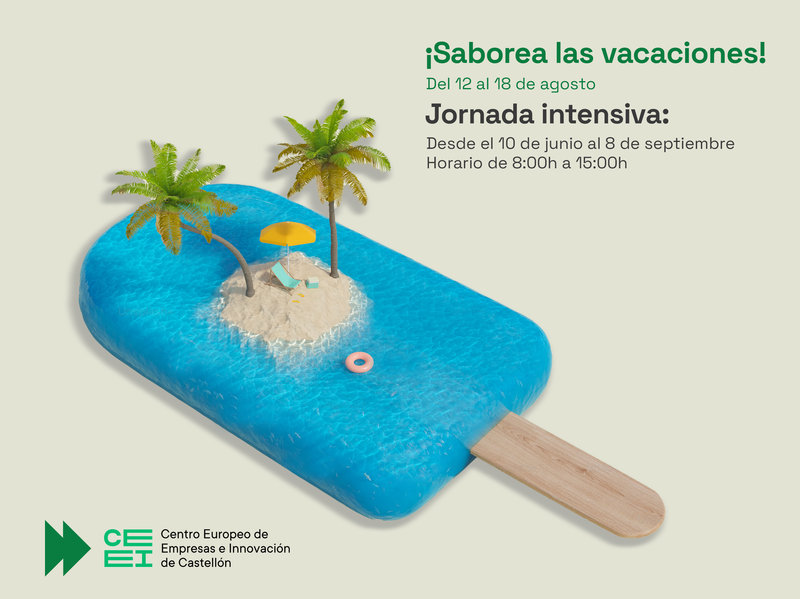Diseño cartel vacaciones 2024
