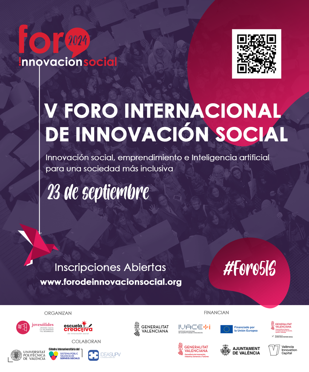 Vuelve el Foro Internacional de Innovacin Social a Valencia con la Fuerza de la IA!