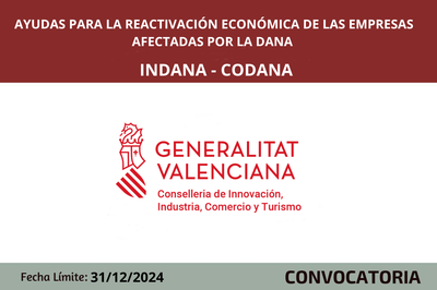 Ayudas dirigidas a facilitar el mantenimiento del empleo y la reactivación económica de las EMPRESAS afectadas por la DANA