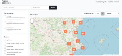 Mapa de Cooperación e Innovación de la CV
