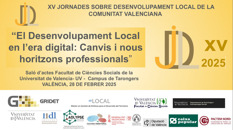 XV Jornadas sobre desarrollo Local de la Comunidad Valenciana