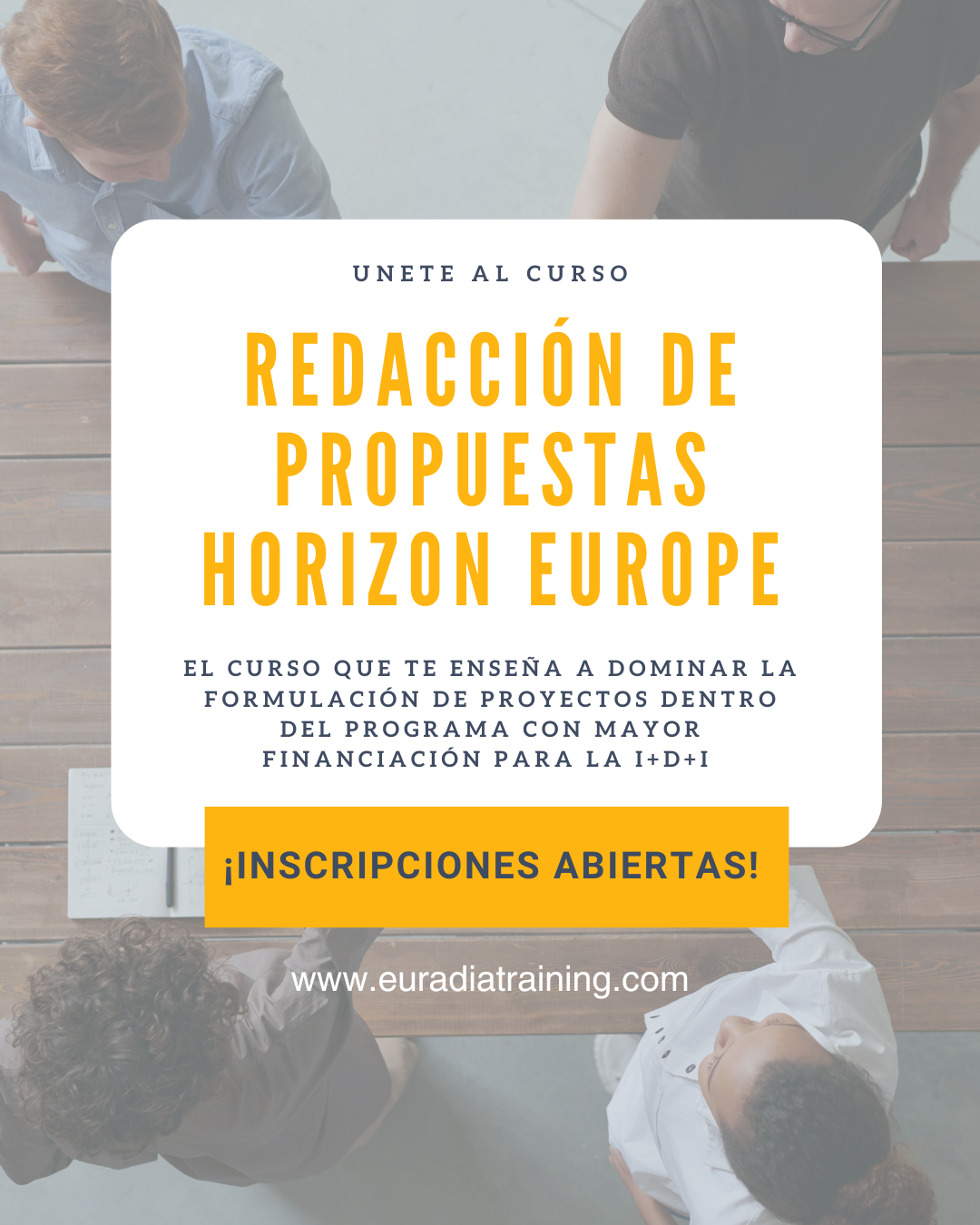 Redaccion de propuestas Horizon Europe