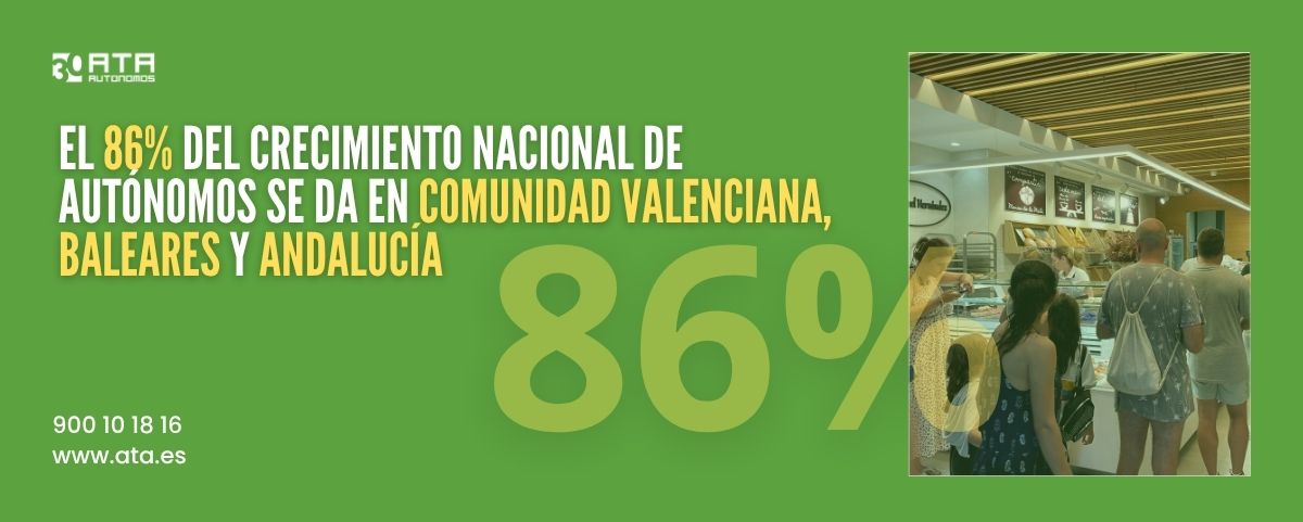 Crecimiento nacional de autónomos
