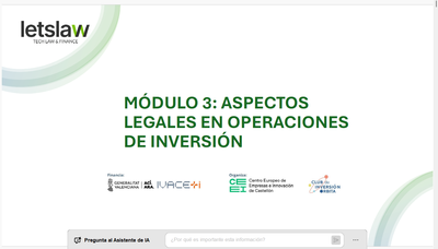 Aspectos Legales en Operaciones de Inversión