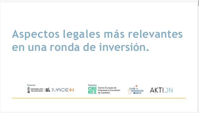Aspectos Legales Ronda de Inversión