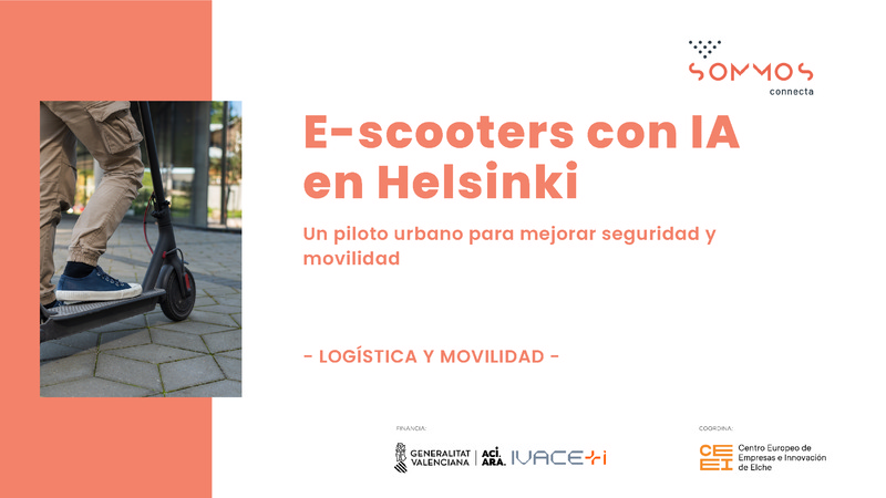 E-scooters con IA, un piloto urbano para mejorar seguridad y movilidad