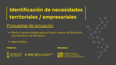 Retos y oportunidades para el futuro urbano de Benidorm - Propuesta de actuaci�n