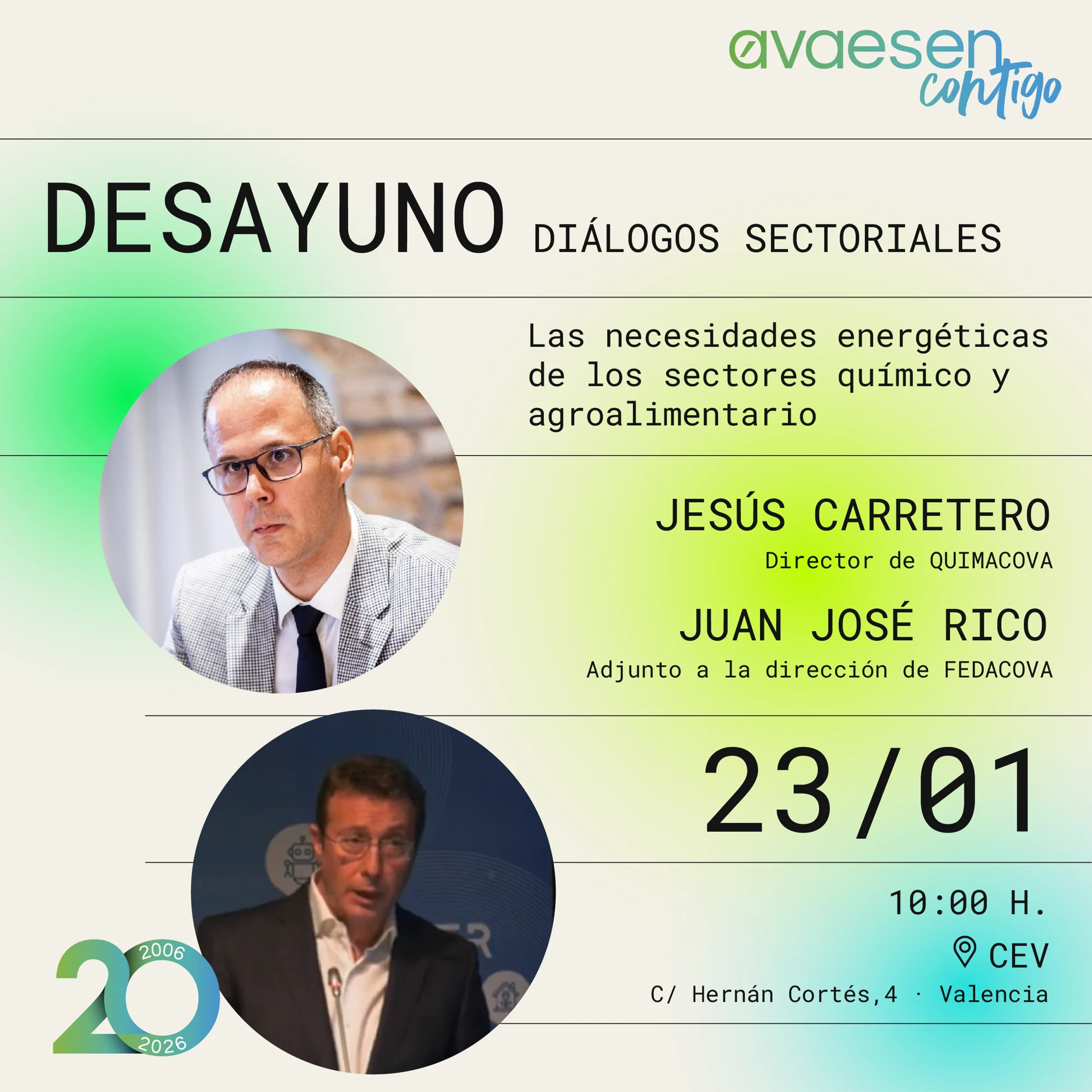 AVAESEN, CONTIGO: Desayunos