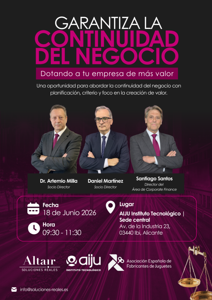 Jornada: Empresa Familiar. Garantiza la continuidad del negocio. Dotando a tu empresa de más valor