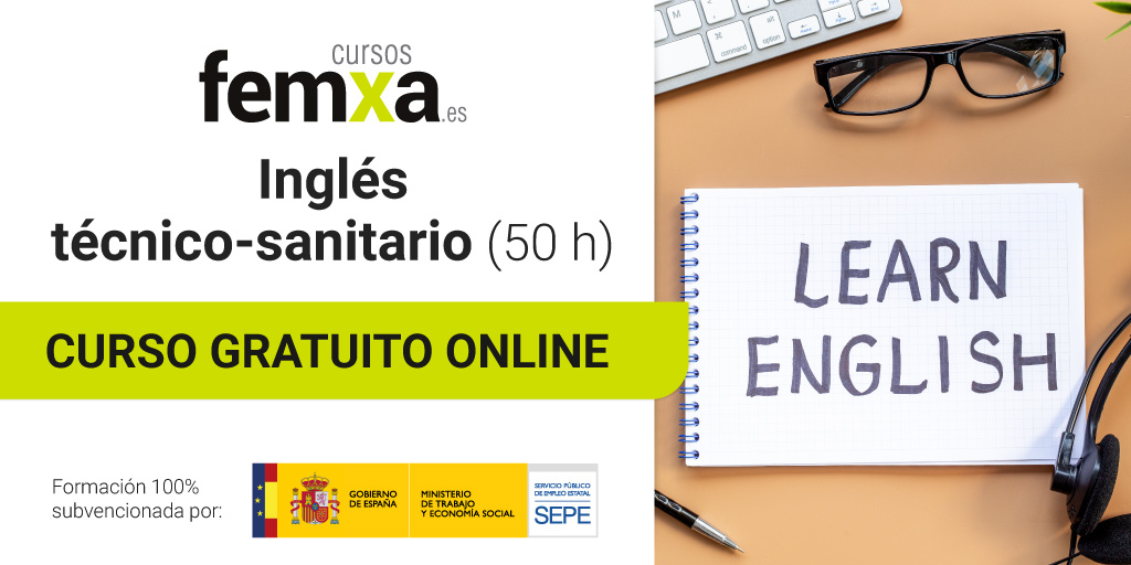 Curso gratuito de Inglés Técnico Sanitario: últimas plazas disponibles