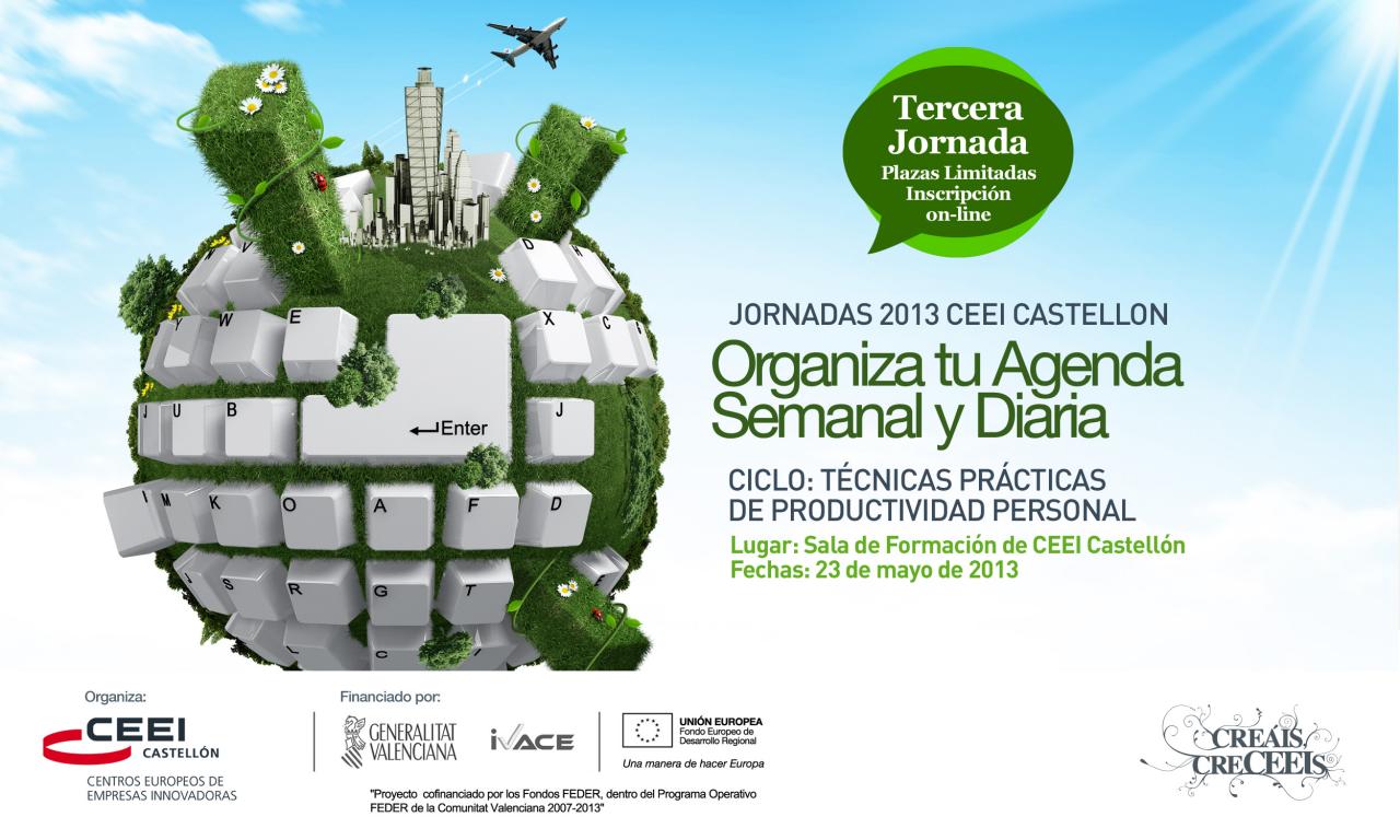 Jornada "Organiza tu agenda semanal y diaria"