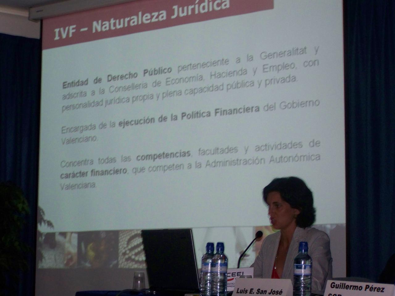 Inmaculada Bea, IVF, foro de financiacin 2008 CEEI Valencia