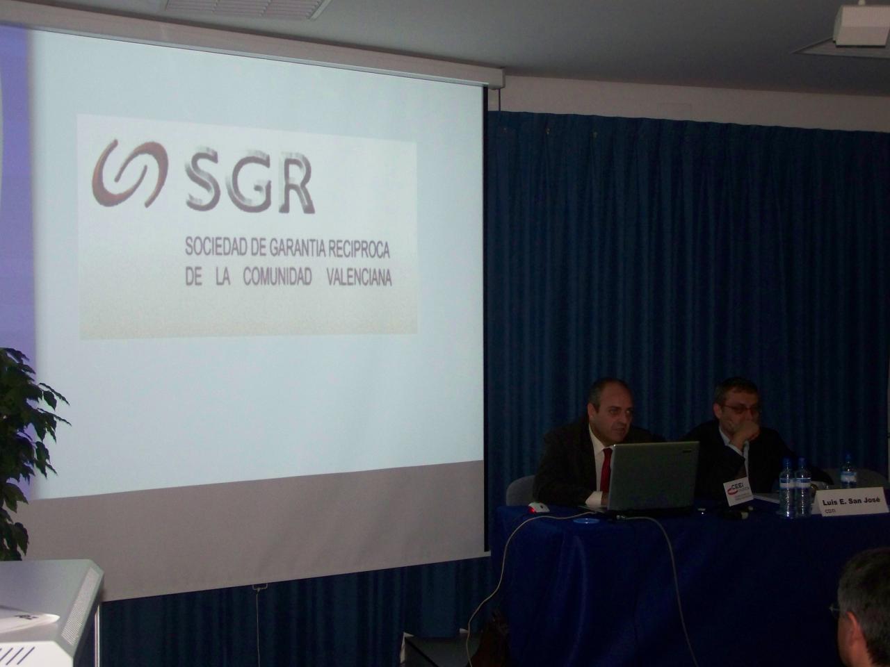 Guillermo Prez, SGR CV, foro de financiacin 2008 CEEI Valencia