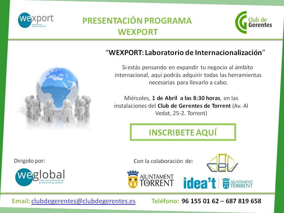 Presentación del Programa "WEXPORT"