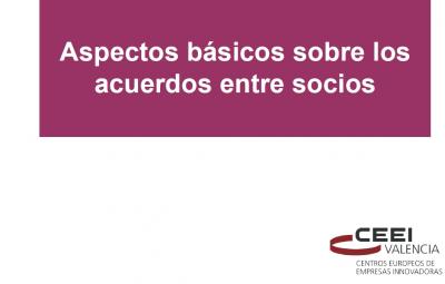 Aspectos básicos sobre los acuerdos entre socios
