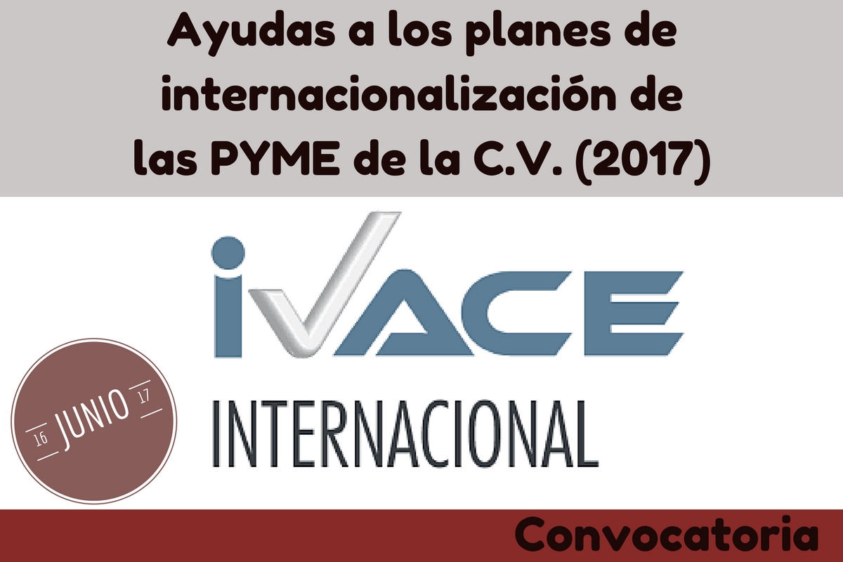 Ayudas a los planes de internacionalización de las PYME de la C.V. (2017)