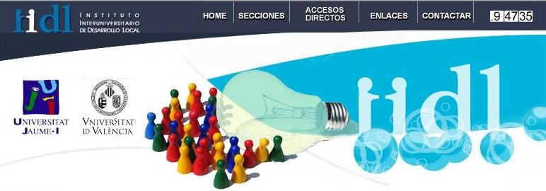Portal web del Instituto de Desarrollo Local