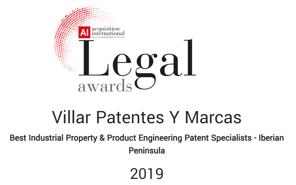 Adquisition internacional - Legal awards 2019 IP Villar