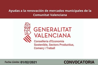 Ayudas mercados municipales. Renovaci�n 2021