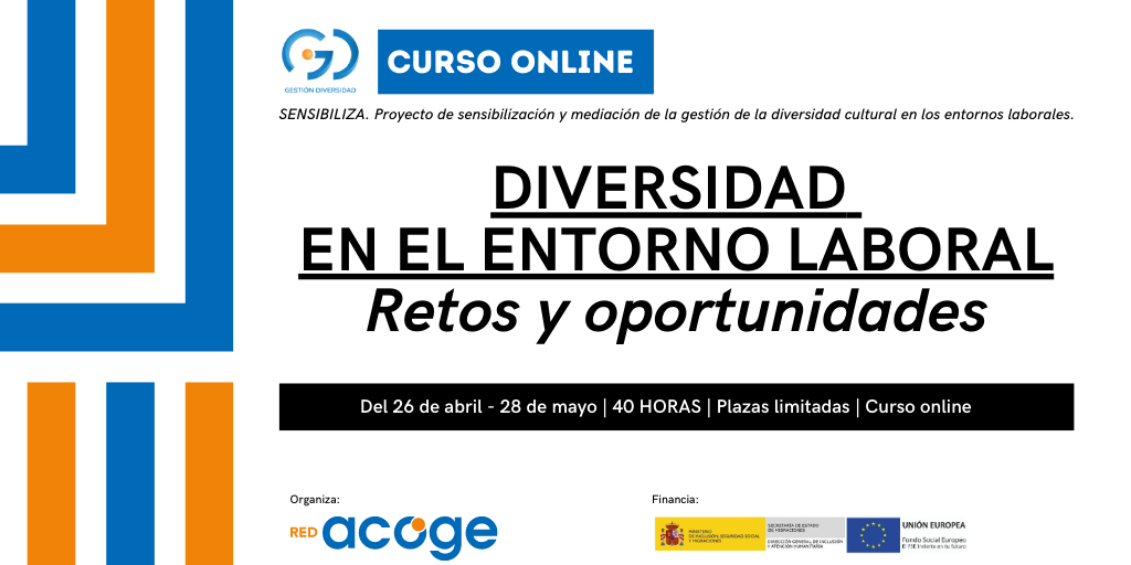 Curso online: DIVERSIDAD EN EL ENTORNO LABORAL. RETOS Y OPORTUNIDADES