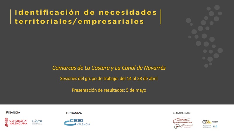 Archivo de presentacin de resultados Identificacin de Necesidades La Canal de Navarrs y La Costera