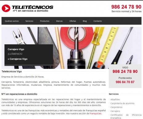 Empresa de reparaciones a domicilio 24 horas en Vigo