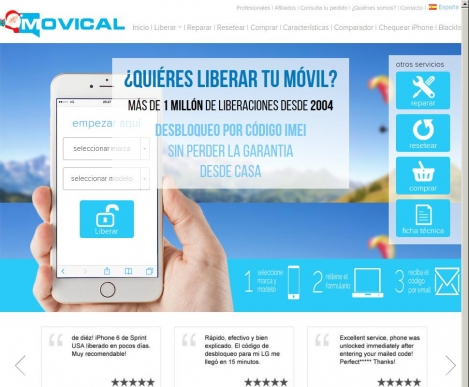 Quieres liberar tu mvil? Fcil, ecnomico y rpido en Movical.net