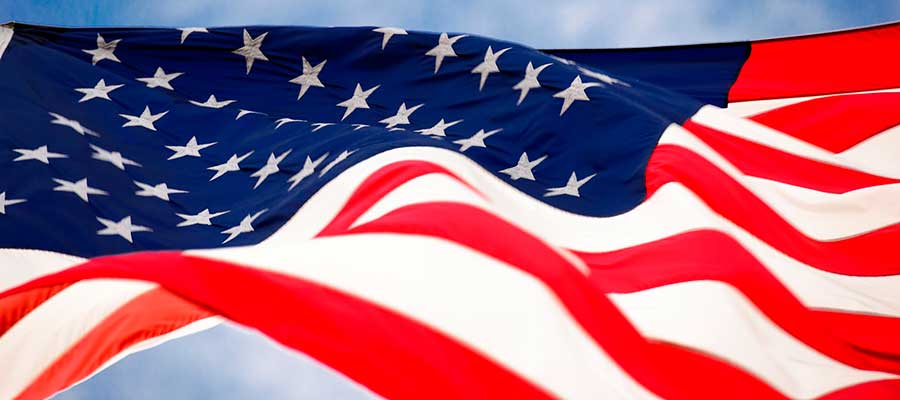 La bandera de Estados Unidos, el s�mbolo del orgullo americano.